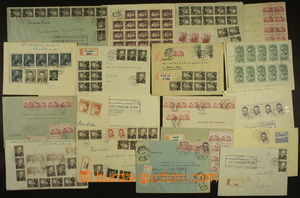165799 - 1953 [COLLECTIONS]   selection of 50 pcs of letters from per