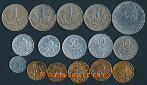 165804 - 1939-45 sestava 16ks mincí, obsahuje 5h 1942; 10h 1939, 194