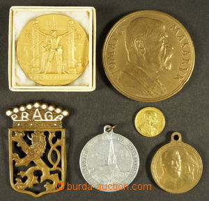 165807 - 1908-39 sestava 6ks medailí, obsahuje: závěsná medaile M