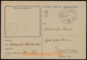 165835 - 1939 MAĎARSKÝ occupation   FP card with provisory cancel. 