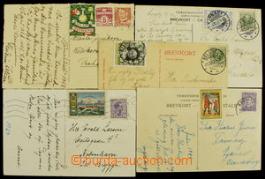 165844 - 1907-1951 comp. 5 Ppc with mounted Christmas labels JULMARKE