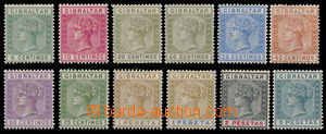 165873 - 1889-1896 SG.22-33, Viktorie 5c-5Pesetas; kompletní série,