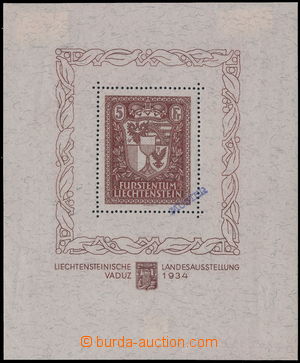 165938 - 1934 Mi.Bl.1, souvenir sheet Land Exhibition VADUZ 1934, in 