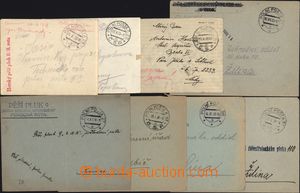 165991 - 1938 MOBILIZACE  sestava 8ks dopisů s různými DR: POLNÍ 