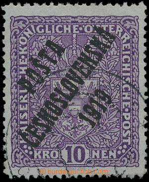 166006 -  Pof.51I, Coat of arms 10K light violet, type I., exp. Möbs