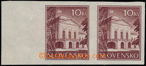 166052 - 1939 Alb.SK46y, Palác 10Ks hnědá!, vodorovná 2-páska s 