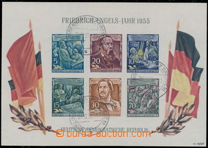 166069 - 1955 Mi.Bl.13, aršík Friedrich - Engels - Jahr 1955, DR KL