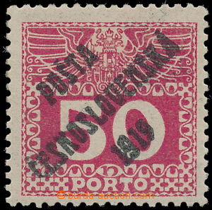 166070 -  Pof.71, Velké číslice 50h, I. typ přetisku; zk. Gi, maj