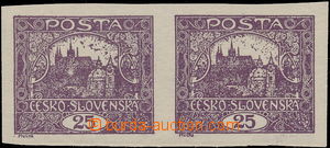 166161 -  Pof.11STp, 25h violet, horizontal pair with joined spiral t