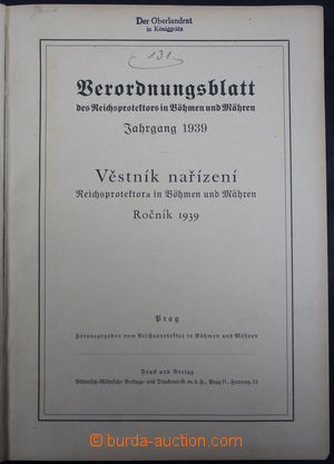 166173 - 1939-45 [SBÍRKY]  PROTEKTORÁT ČaM  - Věstník nařízen�