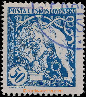 166189 -  Pof.29Bq, Lev trhající okovy 50h modrá, ŘZ 11½ : 1