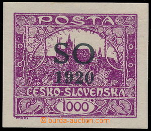 166260 -  Pof.SO23a, 1000h fialová s černým přetiskem; označeno 