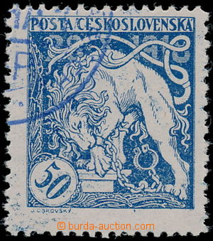 166262 -  Pof.29Cq, Lev trhající okovy 50h modrá, ŘZ 11½ : 1