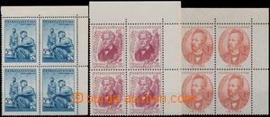 166335 - 1951-53 Pof.619, 625, sestava 4ks různých katalogových DV