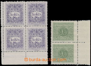166339 - 1954 Pof.D88, Postage due stmp 1,60Kčs, corner blk-of-4 wit