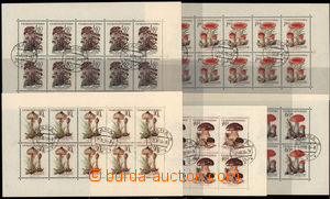 166352 - 1958 Pof.PL1018-1022, Mushrooms, complete set, with CDS and 