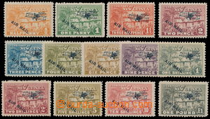 166410 - 1931 SG.137-149, Vesnice ½P - £1 s přetiskem AIR 