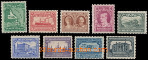 166428 - 1929-31 SG.179-187, Promotional issue 1c-20c; complete set, 
