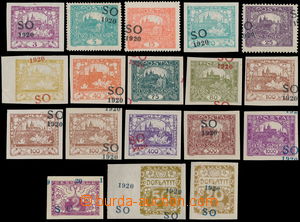 166487 -  production flaw  selection of 18 pcs of stmp with overprint