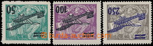 166512 -  Pof.L4-6 Pp, kompletní řada známek s PŘEVRÁCENÝMI PŘ