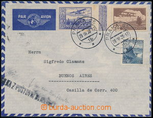 166520 - 1938 PRAGUE - BUENOS AIRES, airmail letter from letterbox to