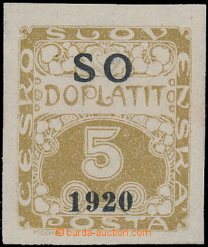 166531 -  Pof.SO33a, Doplatní 5h, černý přetisk; zk. Gi, kat. 3.0