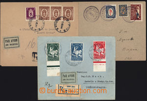 166551 - 1927-46 3 airmail letters:  a) first flight Sofia - Varna, w