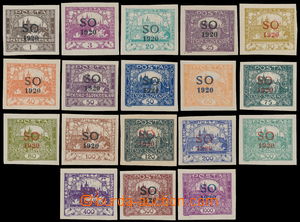 166571 -  Pof.SO1-SO23, basic line 18  pcs stmp with overprint., (out