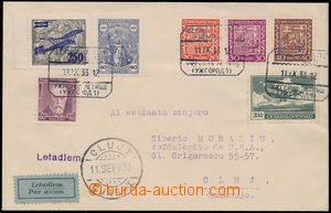 166642 - 1933 UŽHOROD - CLUJ, Let dopis adresovaný do Rumunska vyfr