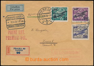 166755 - 1928 first flight PRAGUE - KASSEL, letter sent as R+Let+ pri