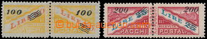 166775 - 1948-50 Mi.33-34, Balíkové známky 100L/50L a 200L/25L; 2x