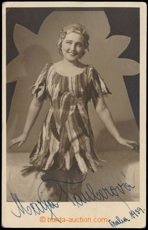 166817 - 1939 TAUBEROVÁ  Mary (1911-2003), Czech opera singer, sopra