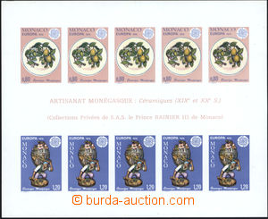 167034 - 1976 Mi.Bl.10, souvenir sheet Europe 0,80Fr and 1,20Fr, impe