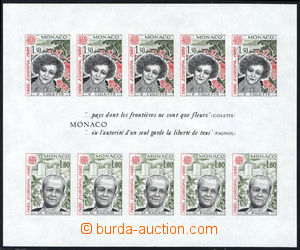 167035 - 1980 Mi.Bl.20, souvenir sheet Europe 1,30Fr-1,80Fr, imperfor