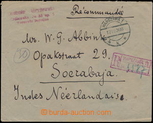 167043 - 1926 R-dopis zaslaný do Nizozemské Indie, vyfr. na zadní 