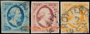 167073 - 1852 Mi.1-3, William III.; wide margins and clear postmarks,