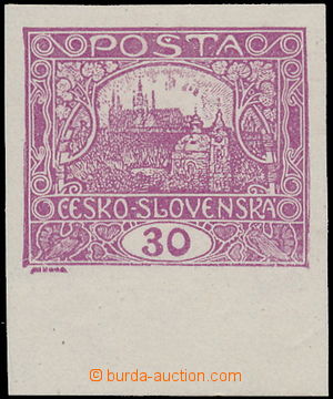 167114 -  Pof.13N, 30h light violet, marginal piece, wide margins; ex