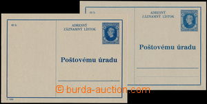 167161 - 1939 CAZ1, 2 pcs of address labels Hlinka 50h, 1xsvětlá an