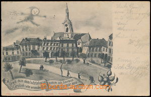 167211 - 1902 KRÁLÍKY (Grulich) - náměstí, pijácká koláž - m