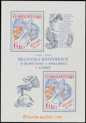 167296 - 1976 Pof.A2210VV, miniature sheet Helsinki with production f