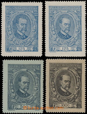 167396 -  Pof.140-142, complete set, value 125h in both types, cat. 8