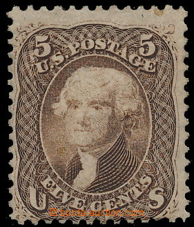 167460 - 1863 Sc.76, Jefferson 5c brown; new gum, otherwise very nice