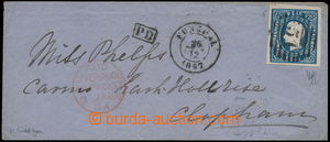 167474 - 1867 dopis do Anglie s předběžnou frankaturou (před vyd