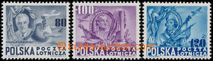 167486 -  Mi.515-517, Airmail - 160. years of constitution USA, compl