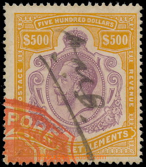 167619 - 1912-1923 SG.215, Jiří V. 500$, násobná průsvitka Korun