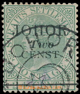 167622 - 1891 SG.17a, Viktorie Straits Settlements 24C zelená, s CHY