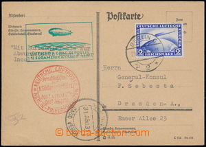 167767 - 1931 1. SÜDAMERIKAFAHRT 1931  card sent by air mail to Dres