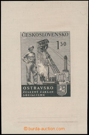 167791 - 1951 ZT  Pof.612, Den horníků 1,50Kčs, zkusmý tisk - oti