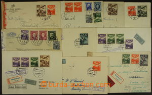167815 - 1941-43 comp. 10 pcs of airmail letters, from that 2x Reg an