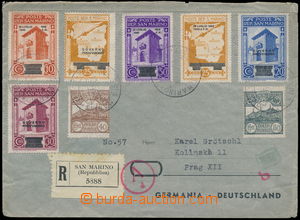 167886 - 1944 R-dopis zaslaný do Protektorátu, vyfr. mj. 6 přetisk